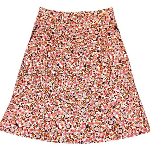 Vintage Floral A-Line Skirt Womens M Retro 60s 70s Phoebe Buffay‎ Cottage Fairy - Picture 3 of 9